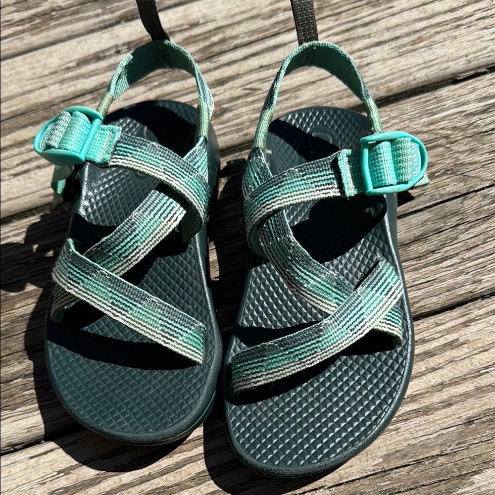 Kids Green Chaco Sandals